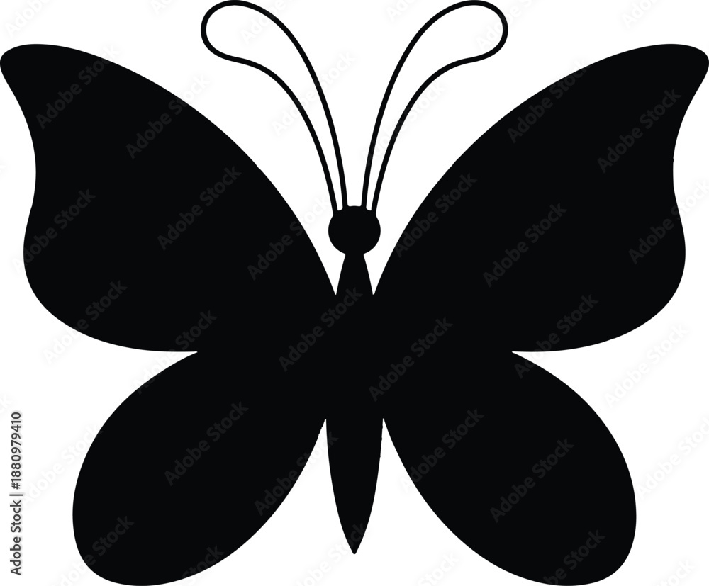 Naklejka premium Butterfly vector icon