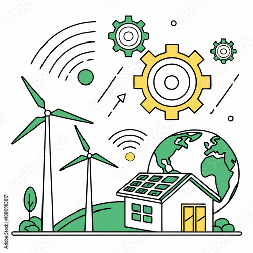 Sustainable home with renewable energy sources