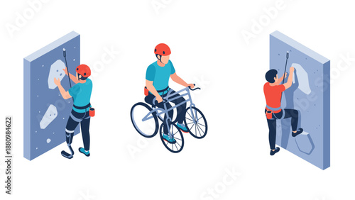 Adventurous activities: adaptive climbing and cycling for people with disabilities