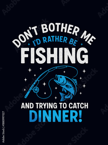 Fishing Typography TShirt Design