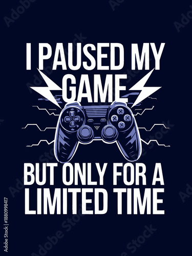 Typography Gaming TShirt Design