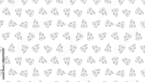 Delicious pizza slices pattern for foodie fun and dining concepts