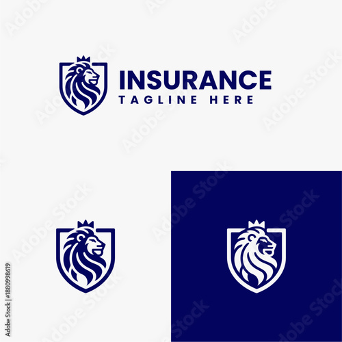 Lion Herald Logo, Luxury Lion Logo, Corporate Lion Emblem, Real Estate Logo, Insurance Company Logo, Finance & Investment Brand Identity