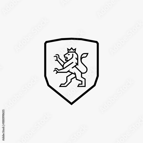 Lion Herald Logo, Luxury Lion Logo, Corporate Lion Emblem, Real Estate Logo, Insurance Company Logo, Finance & Investment Brand Identity