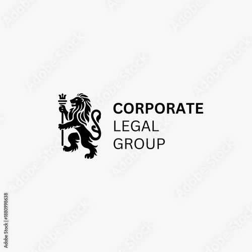 Lion Herald Logo, Luxury Lion Logo, Corporate Lion Emblem, Real Estate Logo, Insurance Company Logo, Finance & Investment Brand Identity