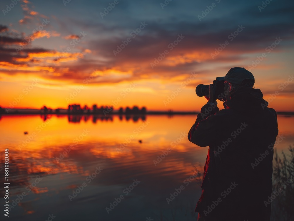 Fototapeta premium Sunset on Lake