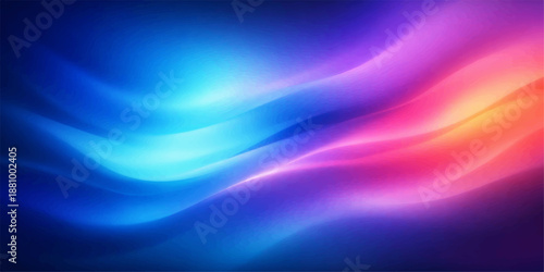 Abstract colorful background with flowing blue waves and bright purple lines creates a dynamic motion blur design for a vibrant vector illustration backdrop