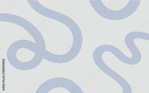 Abstract Liquid Flowing Lines Pattern in Soft Pastel Blue on Light Background, Minimal Fluid Wave Design
