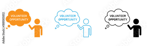Volunteer opportunity infographic