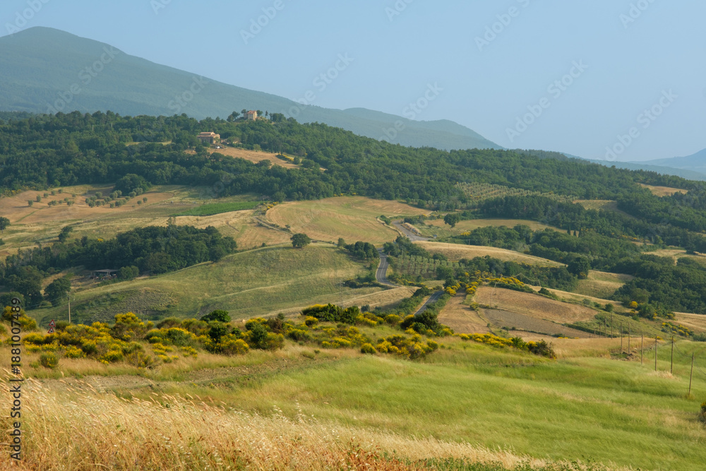 Obraz premium Tuscany scenic road