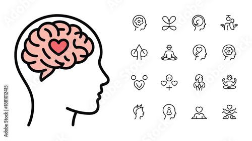 Mental Wellness Icon Set