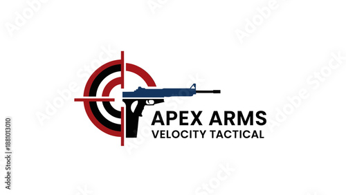 Tactical Shooting, Apex Arms Logo, Graphic Design, Modern Environment, Digital Viewpoint, Conceptual Branding