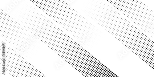 A bold black-and-white halftone pattern radiates with energy, delivering a retro comic book vibe with a modern minimalist twist. Vector eps 10