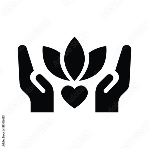 wellness glyph icon illustration vector graphic.eps