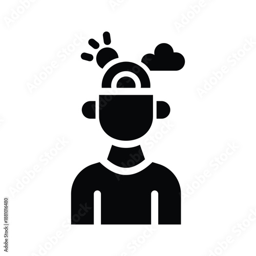  mental state glyph icon illustration vector graphic.eps