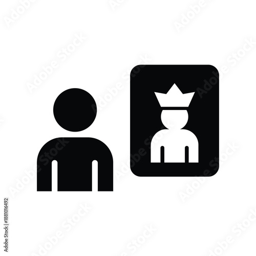  self esteem glyph icon illustration vector graphic.eps