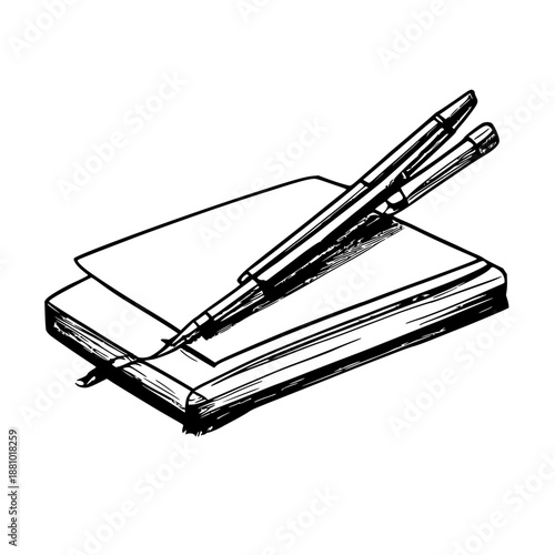 Black line art depiction of a drawer soft‑open damper on a white background, illustrating smooth motion hardware design for interior finish