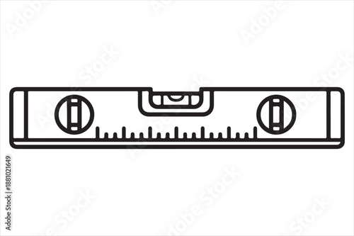 Simple level tool illustration Vector