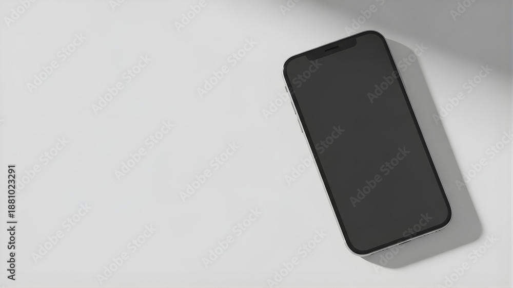 Naklejka premium Professional mobile device display mockup for UI design presentation