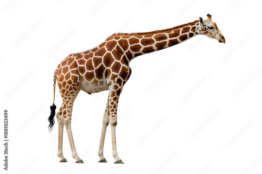 Obraz premium Giraffe with long neck
