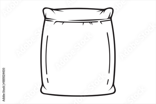 Empty paper sack Vector