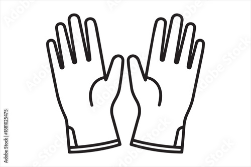 Pair of gloves Vector