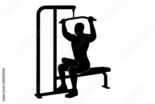 silhouette of a woman sitting on a chair