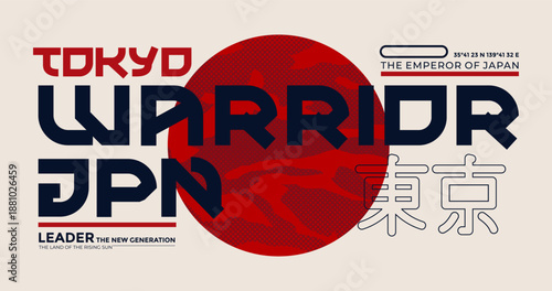 Tokyo, Japan modern and stylish typography slogan. Abstract design vector for print tee shirt, typography, apparels, background, poster and other uses.