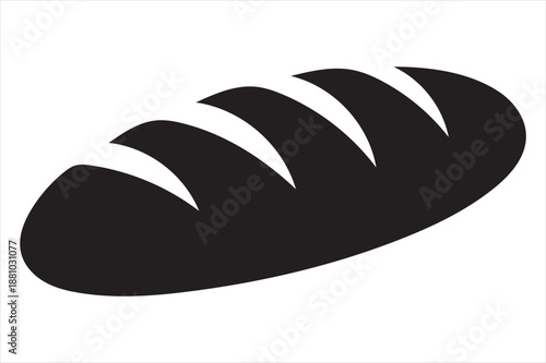 Single slice of bread Vector
