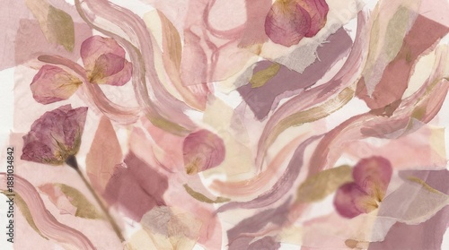 abstract background with flowers