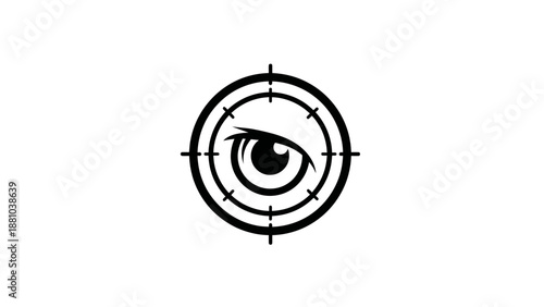 Eye in target logo