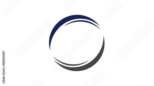 Abstract Circular Swirl Logo