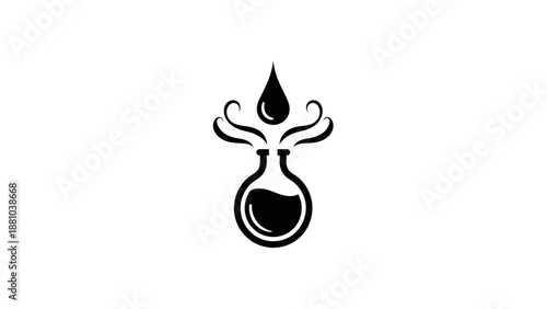 Abstract Flask Droplet Icon