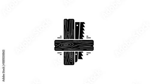 Wood and Saws Icon
