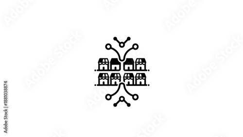 Network of Shops Icon