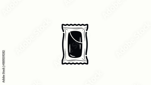 Wrapped Food Packet Illustration