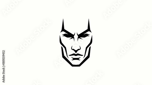 Stylized Face Silhouette Icon