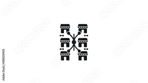 Arrangement of Storefronts Logo