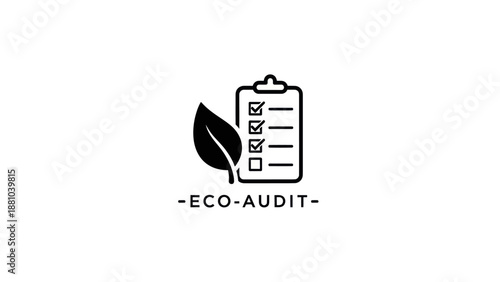 Clipboard with Leaf and Checkmarks Icon