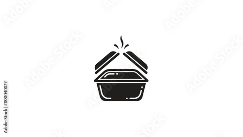 Open food container icon