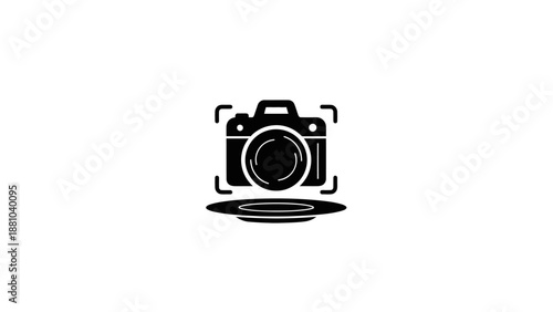 Camera Icon with Framing and Reflection