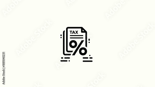 Tax Document with Percentage Icon