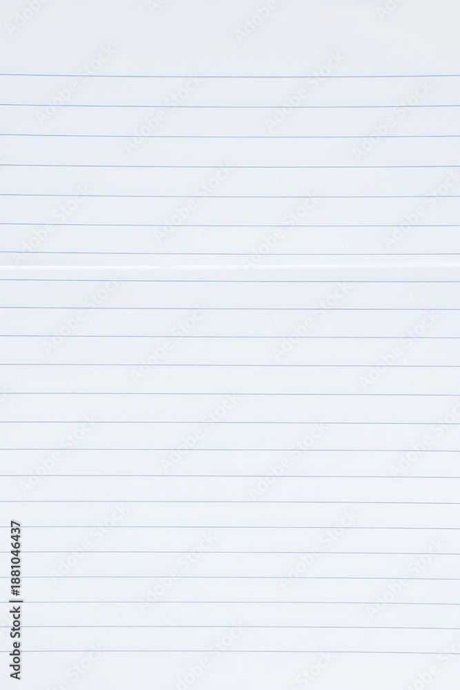 Fototapeta premium Light Blue Lined Paper Background with Horizontal Lines for Writing
