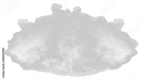 White cloud isolated on transparent background