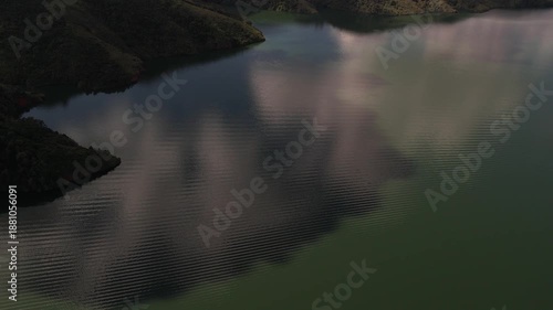 lake and mountains in calima darien colombia