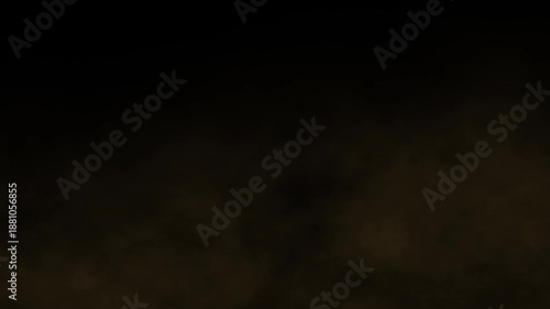 Low-Lying Dust Cloud and Rolling Fog Overlay, Continuous Ground Smoke Effect on Transparent Background, Screen Blend Mode, 4K VFX
