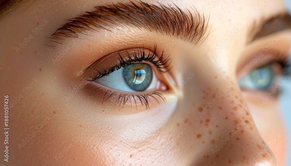 Naklejka premium close up of female eye