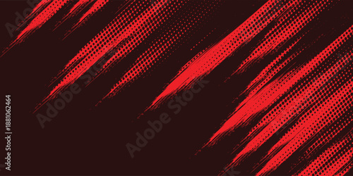 black red dragon decal brush fire volcano lava sakura Asia Japan anime style illustration sporty background banner style illustration. modern