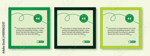 Modern green certificate template set with clean layout for award and business design
