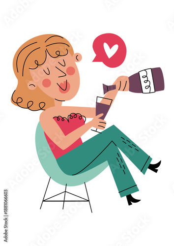 Dibujos animados de rutinas habitos y tiempos de ocio